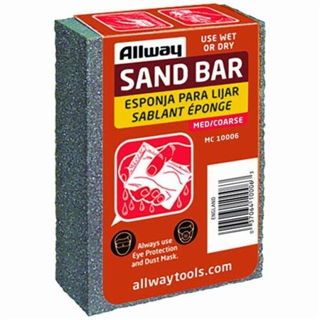 Allway 4" x 1" x 2-1/2" Medium/Coarse Sandbar MC